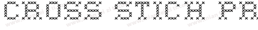 cross stich pro字体转换